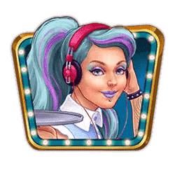 สัญลักษณ์รูปหญิงสาวผมฟ้า ของเกม Peggy Sweets
