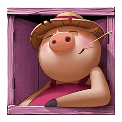 สัญลักษณ์รูปลูกหมูสีชมพู ของเกม Big Bad Wolf