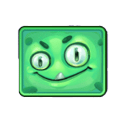 สัญลักษณ์รูปเอเลี่ยนสีเขียว ของเกม Blobsters Clusterbuster