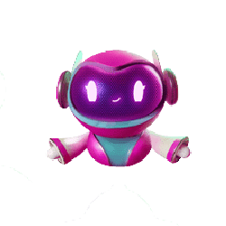 สัญลักษณ์หุ่นยนต์สีม่วง ของเกม Warp Wreckers Power Glyph