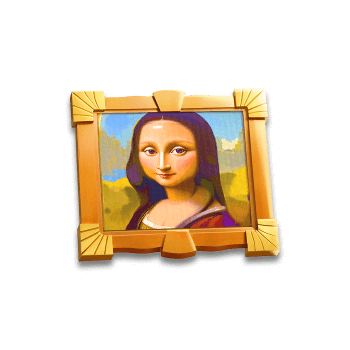 สัญลักษณ์รูปโมนาลิซ่า ของเกม Museum Mystery