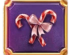 สัญลักษณ์รูปลูกกวาด ของเกม Dear Santa