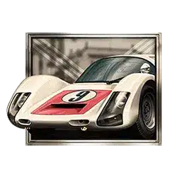 สัญลักษณ์รูปรถสีขาว ของเกม 24 Hour Grand Prix