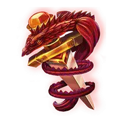 สัญลักษณ์รูปมีด ของเกม Dragon is Fire
