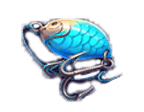 สัญลักษณ์รูปเหยื่อตกปลา ของเกม Big Catch Bonanza Perfect Haul