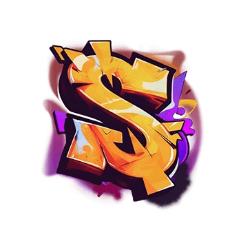 สัญลักษณ์รูปสกุลเงินสีเหลือง ของเกม Graffiti Rush
